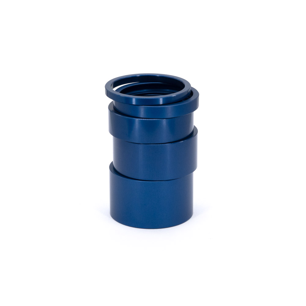 Aluminium Spacer Höhe 10mm, Farbe Eloxal - Blue