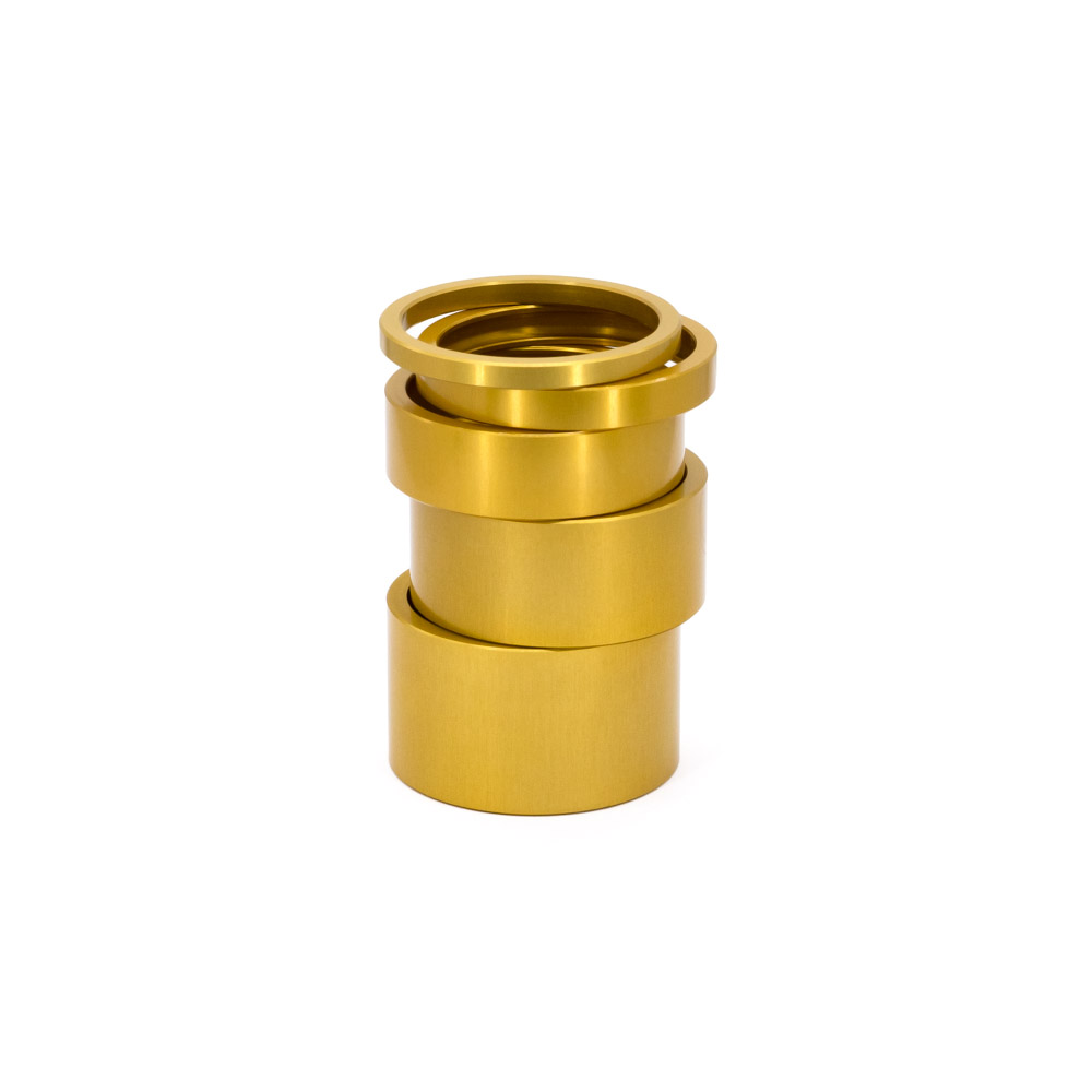 Aluminium Spacer Höhe 15mm, Farbe Eloxal - Gold