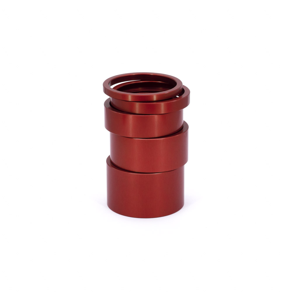 Aluminium Spacer Höhe 20mm, Farbe Eloxal - Red