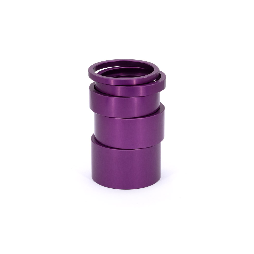 Aluminium Spacer Höhe 10mm, Farbe Eloxal - Red